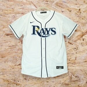 Nike MLB Tampa‎ Bay Rays Kevin Kiermaier #39 Baseball Jersey Size Large Young